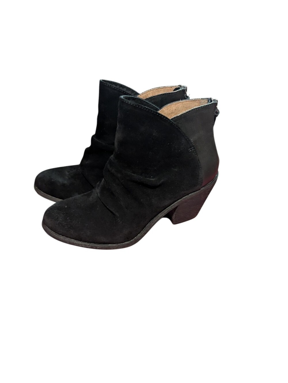 Born,Soft Suede and Leather Boot,Size 8